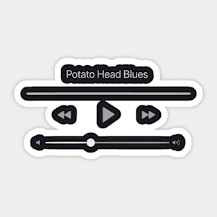 Playing Potato Head Blues Sticker